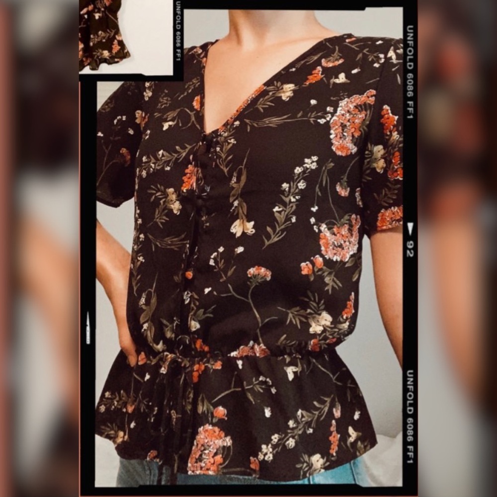 floral blouse